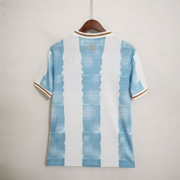 Fans Version 2022 Argentina Commemorative Edition Soccer Jersey