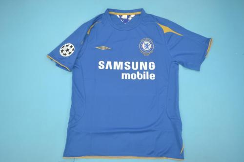 with UCL Patch Retro Jersey 2005-2006 Chelsea 8 LAMPARD 100 Years Centenay Home Soccer Jersey