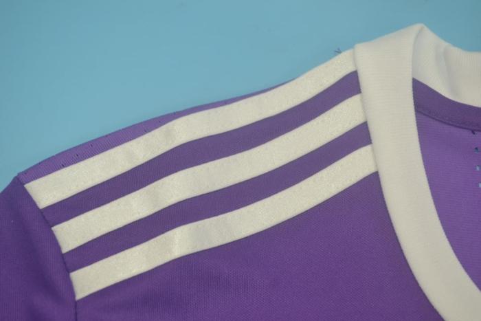 with Front Lettering+UCL+Golden FIFA Patch Retro Jersey Player Version Real Madrid 2016-2017 Away Purple Soccer Jersey