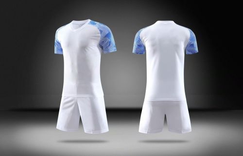LKS070118  Withe Tracking Suit Soccer Jersey Shorts