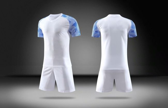 LKS070118 Withe Tracking Suit Soccer Jersey Shorts