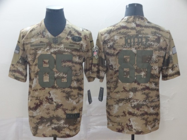 San Francisco 49ers KITTLE 85 Camo NFL Jersey