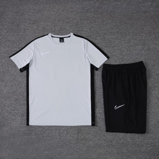 LH-ND02 Grey Soccer Training T-shirt and Shorts
