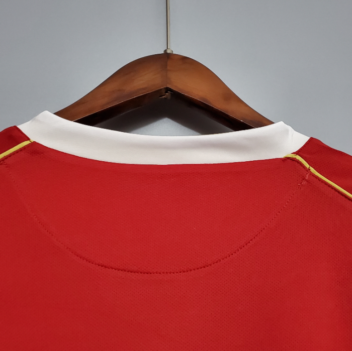 Retro Jersey 2006-2007 Manchester United Long Sleeve Home Red Soccer Jersey