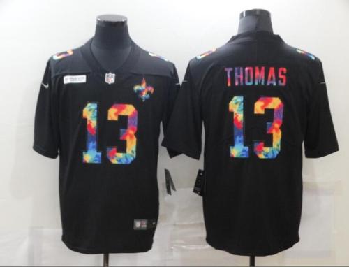 New Orleans Saints 13 THOMAS Black Camo 2020 Salute To Service Limited Jersey