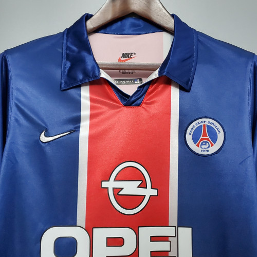 Retro Jersey 1998-1999 PSG Home Soccer Jersey Vintage Paris Football Shirt