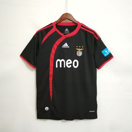 Retro Jersey 2009-2010 Benfica Away Black Soccer Jersey Vintage Football Shirt
