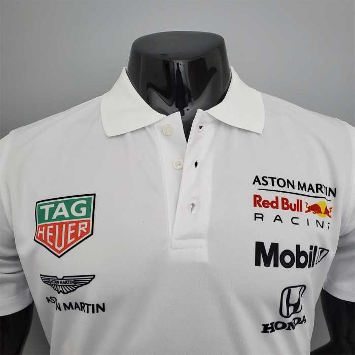 F1 Formula One; Red Bull Racing Suit; White Racing Jersey