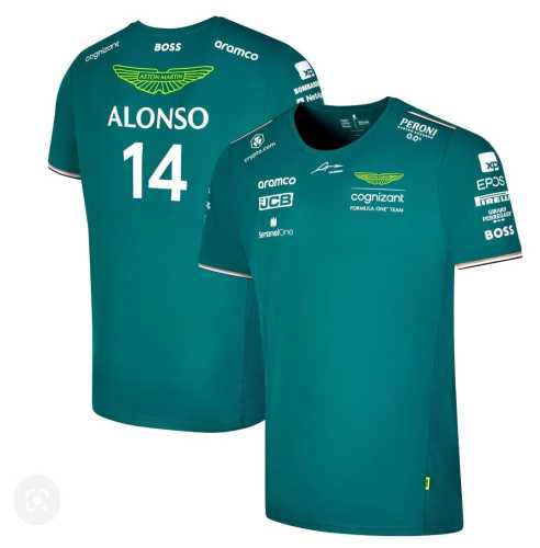 F&oacute;rmula 1 de Fernando Alonso de Aston Martin Jersey