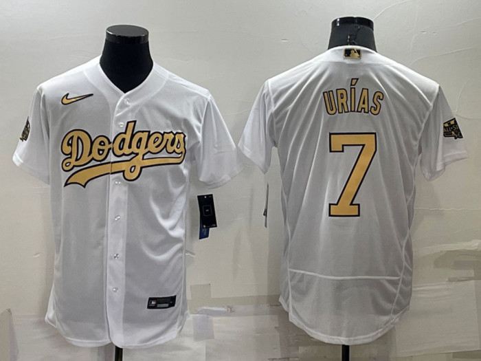 Dodgers 7 URIAS White 2022 MLB All-Star Flexbase Jerseys