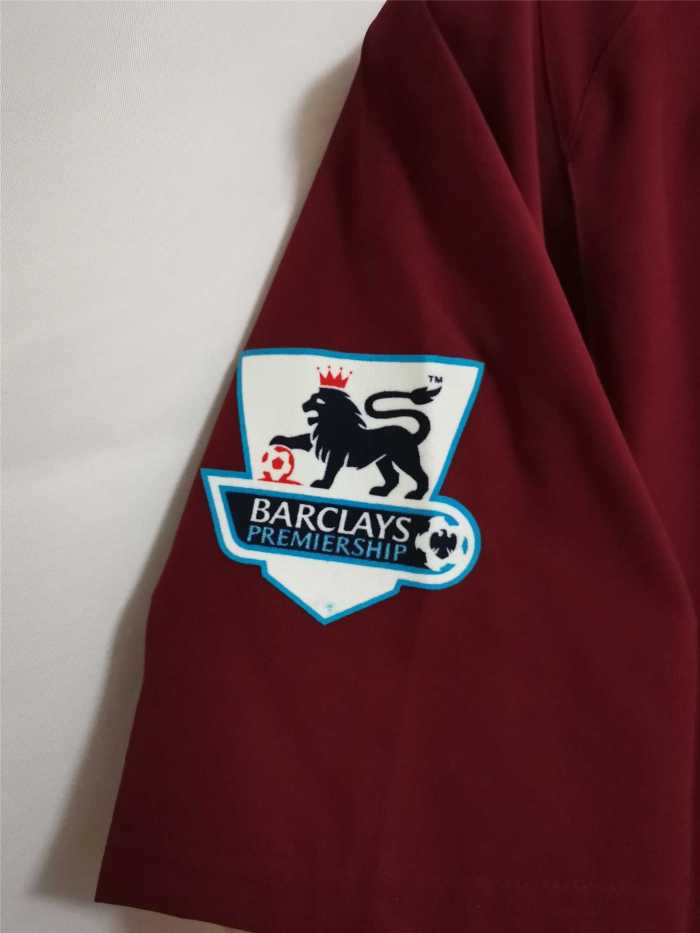 with Front Lettering+EPL Patch Retro Jersey 2005-2006 Arsenal Home Soccer Jersey