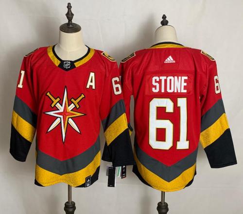 Vegas Golden Knights 61 STONE Red 2020-21 Reverse Retro Jersey