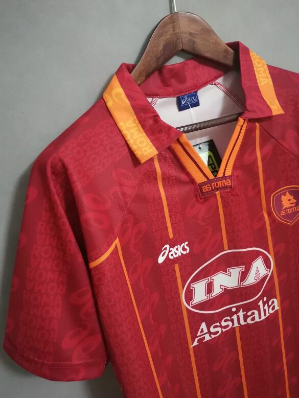 Fans Version 1996-1997 Rome Home Red Soccer Jersey