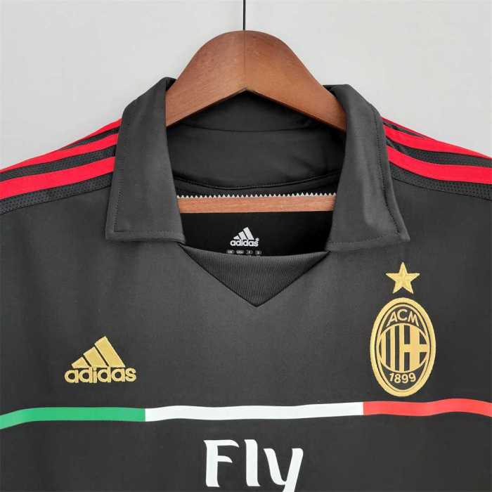 Retro Jersey 2011-2012 AC Milan 3rd Away Black Soccer Jersey