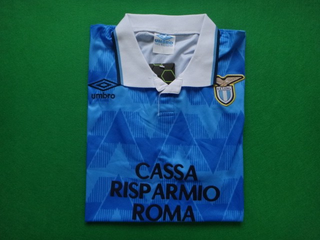 Retro Jersey 1989-1990 Lazio Home Soccer Jersey Vintage Football Shirt
