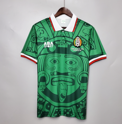 Retro Jersey 1998 Mexico Home Soccer Jersey Vintage Football Shirt