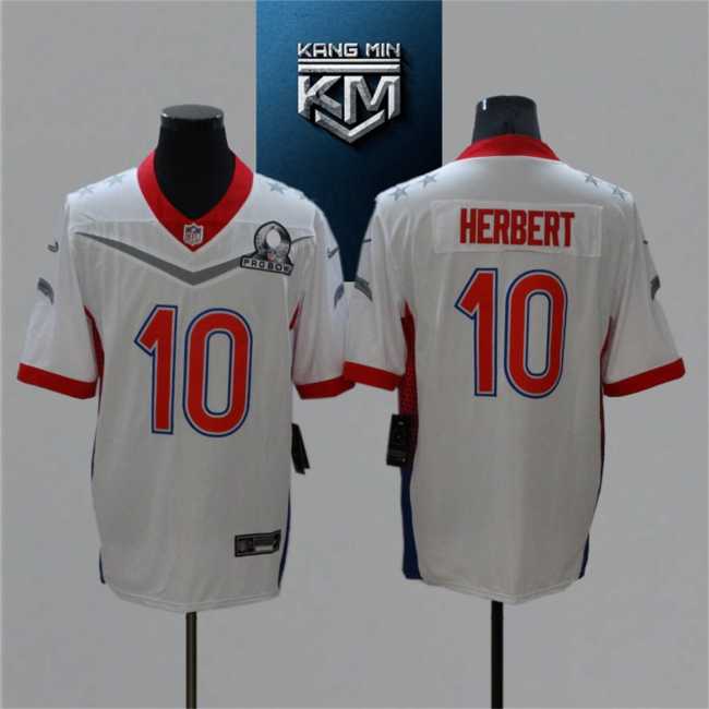 2022 Pro Bowl 10 HERBERT WHITE NFL Jersey S-XXL RED Font