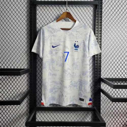 Retro Jersey 2022 France GRIEZMANN 7 Away Soccer Jersey