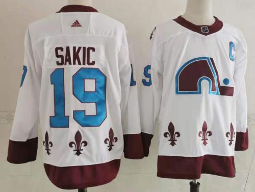 Avalanche 19 SAKIC White 2020-21 Reverse Retro Jersey
