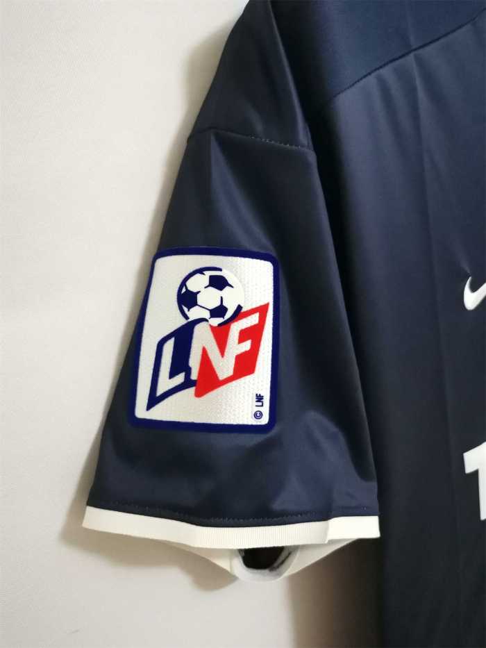 with Patch Retro Jersey 2002-2003 PSG Home Soccer Jersey Vintage Paris Football Shirt