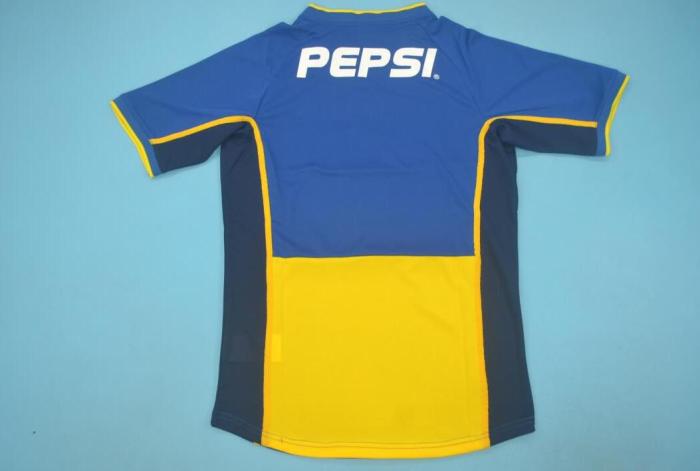 Retro Jersey 2002-2003 Boca Juniors Home Soccer Jersey Vintage Football Shirt