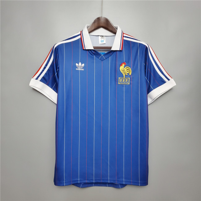 Retro Jersey 1982 France Home Soccer Jersey Vintage Football Shirt