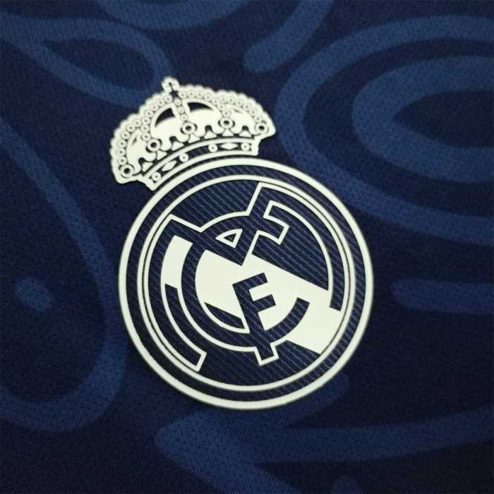 Retro Jersey 2021-2022 Real Madrid Away Blue Soccer Jersey Vintage Football Shirt