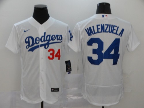 Los Angeles Dodgers 34 VALENZUELA White 2020 Flexbase Jersey