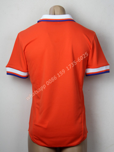 Retro Jersey 1997 Netherlands Home Orange Commemorative Edition Soccer Jersey