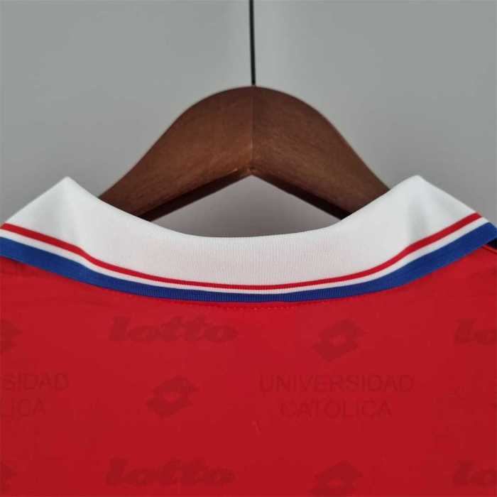 Retro Jersey 1996 Club Deportivo Universidad Cat&oacute;lica 3rd Away Red Soccer Jersey