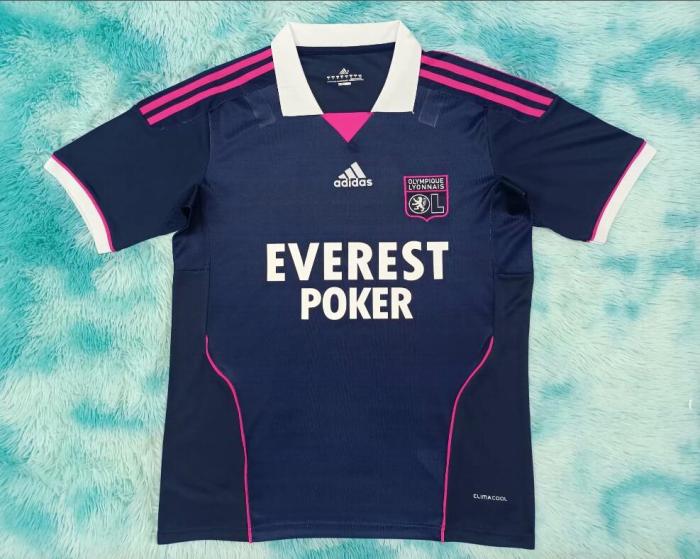 Retro Jersey 2011-2012 Lyon Away Black Soccer Jersey Vintage Olympique Lyonnais Football Shirt