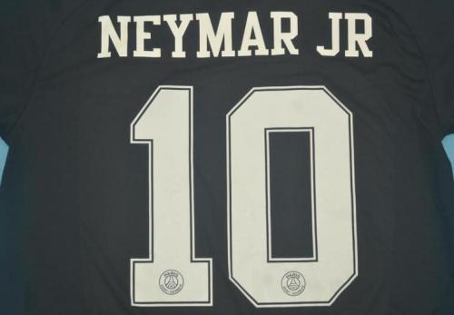 with UCL Patch Retro Jersey 2018-2019 PSG Black NEYMAR JR 10 Soccer Jersey Vintage Paris Football Shirt