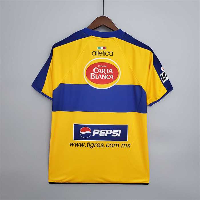 Retro Jersey 2001-2002 Tigres Home Yellow Soccer Jersey Vintage Football Shirt