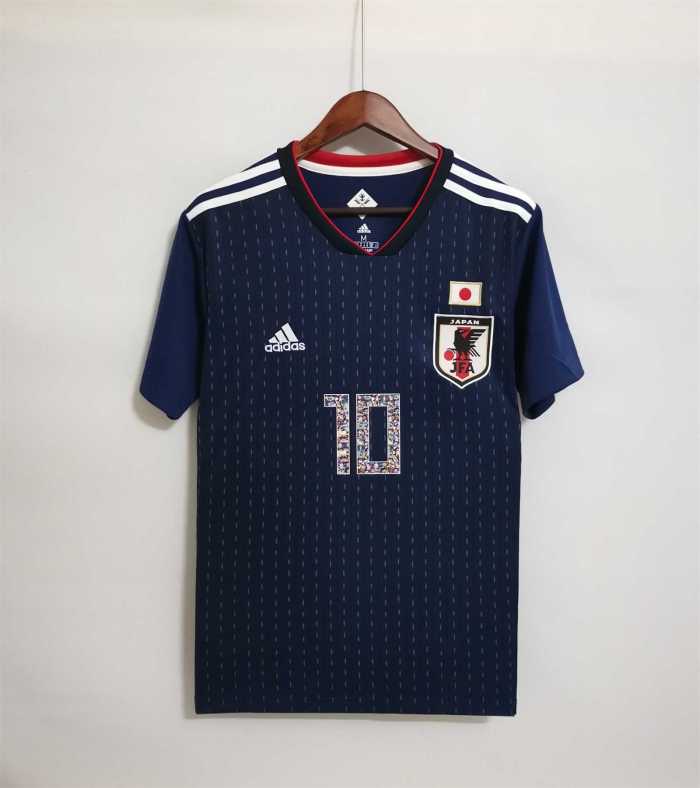 with Cartoon Number Retro Jersey Japan 2018 World Cup ATOM 10 Home Soccer Jersey