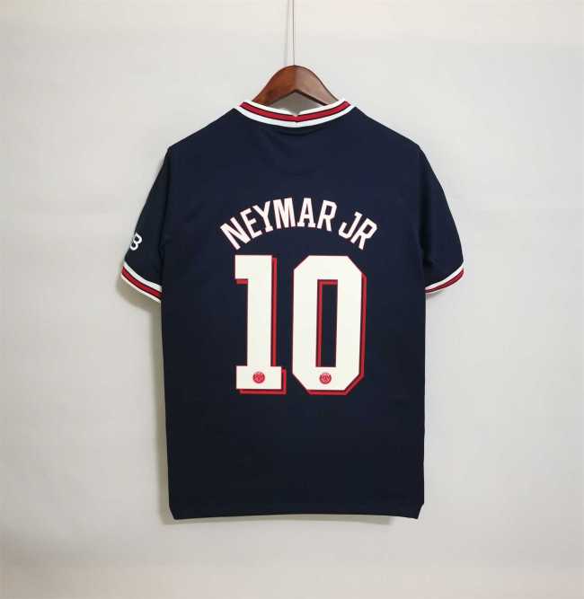 with UCL Patch Retro Jersey 2021-2022 PSG NEYMAR JR 10 Home Soccer Jersey Paris Football Shirt