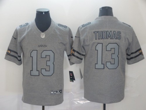 New Orleans Saints 13 THOMAS 2019 Gray Gridiron Gray Vapor Untouchable Limited Jersey