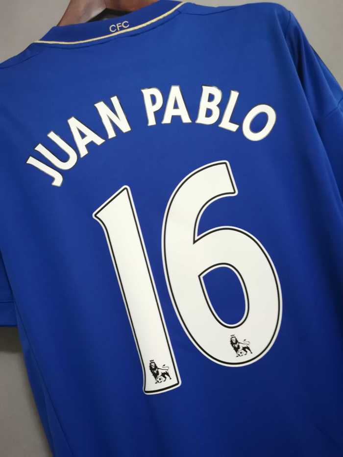 with EPL Patch Retro Jersey 2012-2013 Chelsea JUAN PABLO 16 Home Soccer Jersey