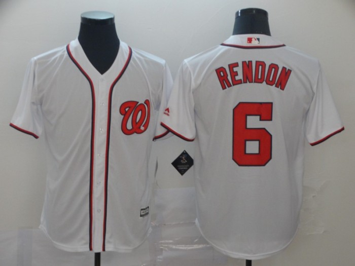 Washington Nationals 6 Anthony Rendon White Cool Base Jersey