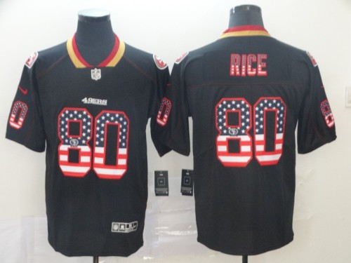 San Francisco 49ers #80 PRICE Black Flag NFL Jersey
