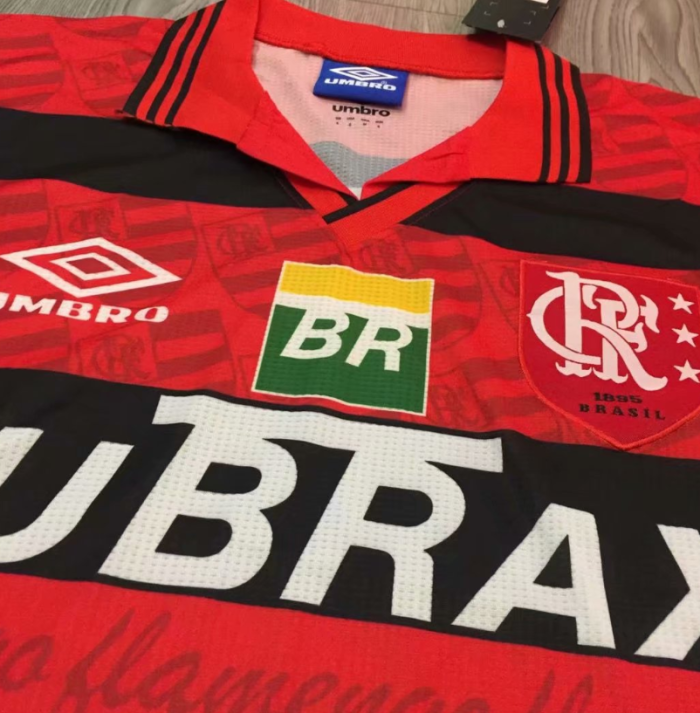 Retro Jersey 1995 Flamengo Home Red/Black Soccer Jersey Vintage Football Shirt
