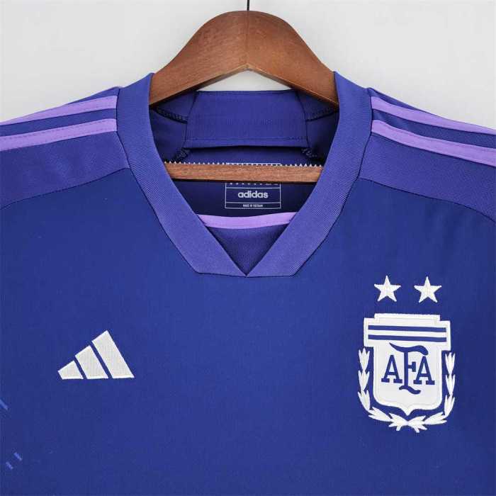 Fans Version 2022 World Cup Argentina Away Purple Soccer Jersey