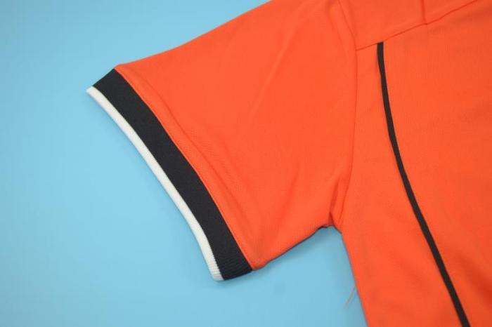 with Front Lettering Retro Jersey 1998 Neterlands Home Soccer Jersey Vintage Football Shirt