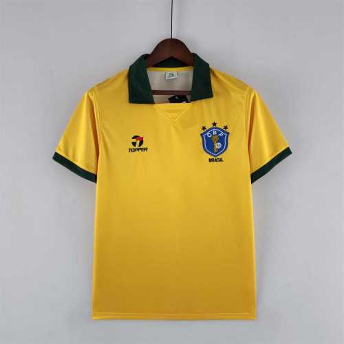 Retro Jersey 1988 Brazil Home Soccer Jersey Vintage Brasil Camisetas de Futbol