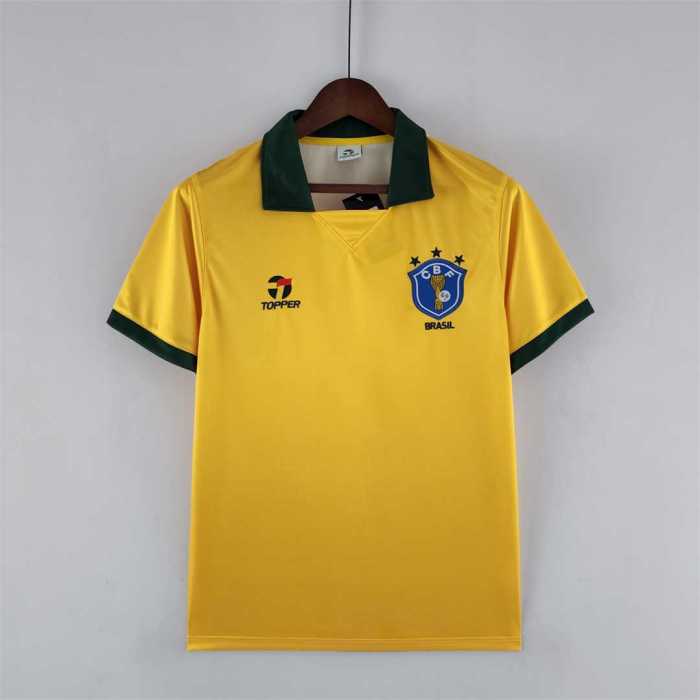 Retro Jersey 1988 Brazil Home Soccer Jersey Vintage Brasil Camisetas de Futbol