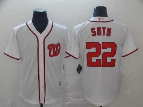 Washington Nationals 22 SOTO White MLB Jersey