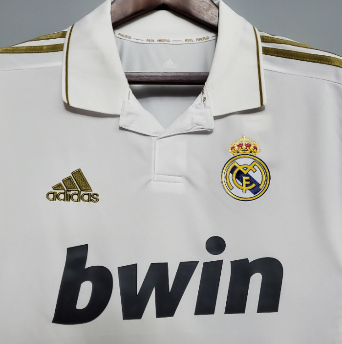 Retro Jersey 2011-2012 Real Madrid Home White Soccer Jersey Vintage Real Camisetas de Futbol
