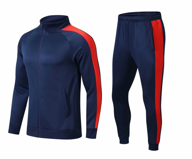 KJW 907-Kid And Men's Plate Jacket Training Suit-Dark Blue