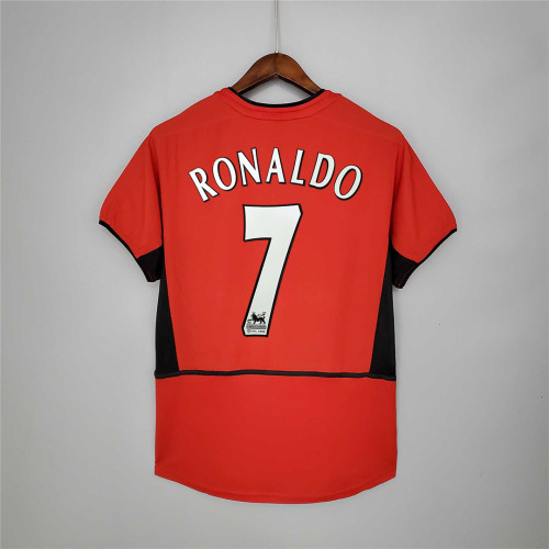 Retro Jersey 2002-2004 Manchester United RONALDO 7 Home Soccer Jersey