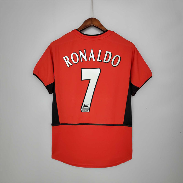 Retro Jersey 2002-2004 Manchester United RONALDO 7 Home Soccer Jersey