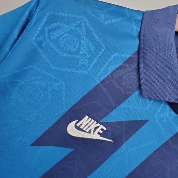 Retro Jersey 1995-1996 Arsenal Away Blue Soccer Jersey Vintage Football Shirt